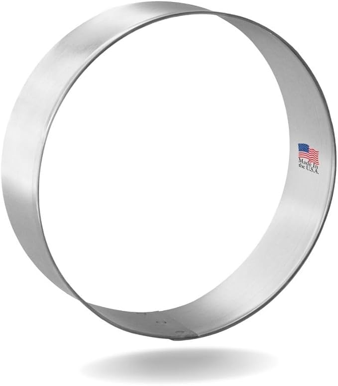 CookieCutter.com 1 Dozen 12 Count Circle Biscuit Round 3 Inch Cookie Cutters from CookieCutter.com Durable Circle Cookie Cutter - Tin Plated Steel Round Cookie Shaper Made in the USA - Image 2