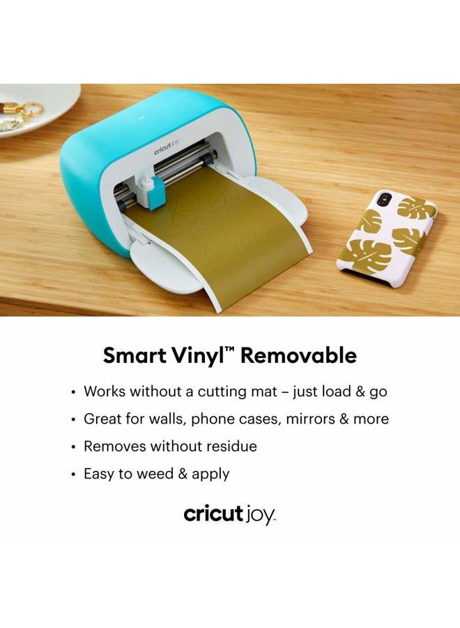 Cricut Joy Smart Removable Vinyl - Teal, 4ft Roll (5.5'x48') - Compatible with Cricut Joy Machine - Image 2