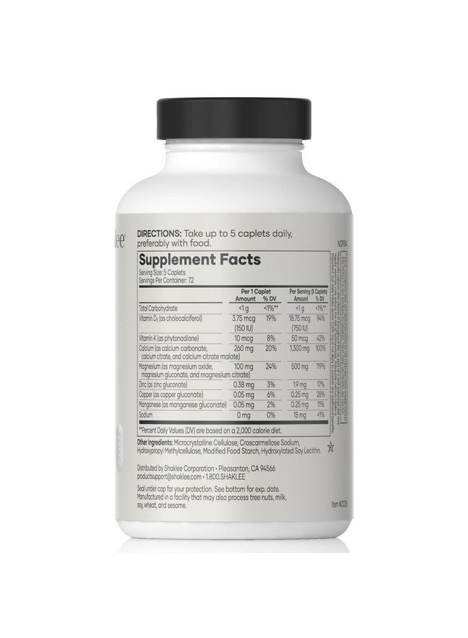 Shaklee OsteoMatrix® - Build & Maintain Strong Bones - 100% DV Calcium & Magnesium - Vitamins D & K - Zinc, Manganese - Clinically Tested for Absorption - 360 Caplets - Image 2