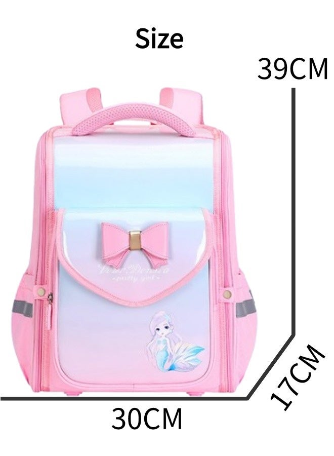 فيكسبلورن حقيبة ظهر أطفال عصرية، حقيبة مدرسية لطيفة، حقيبة حرم جامعي، حقيبة أطفال، هدية موسم العودة إلى المدرسة، حقيبة ظهر للأطفال، حقيبة طلابية، حقيبة أطفال (وردي) - Image 2