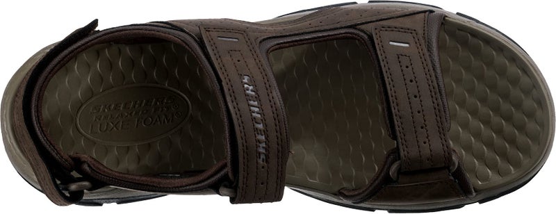 SKECHERS صندل مائي مفتوح من سكيشرز للرجال تريسمين-غارو، شوكولاتة، 9 متوسط أمريكي - Image 5