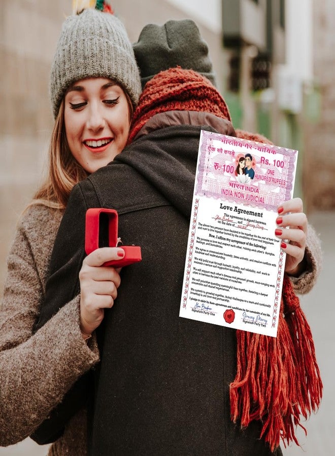 Festiko® Love Contract Agreement (8.3 x 11.7 inches) – Romantic Gift Certificate for Valentine’s Day, Anniversary, Wedding – Gift for Husband, Wife, Boyfriend, Girlfriend - Image 4