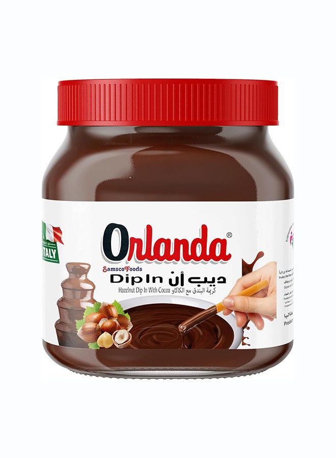 ORLANDA, Hazelnut Dip Glass Jar, 400 G