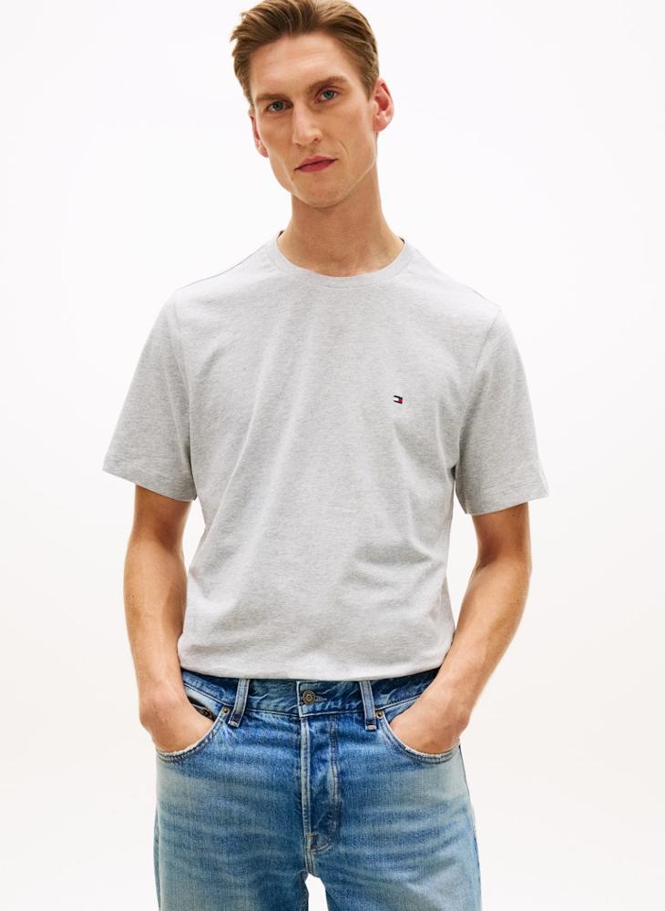 TOMMY HILFIGER Flag Embroidery Crew Neck T-Shirt - Image 1