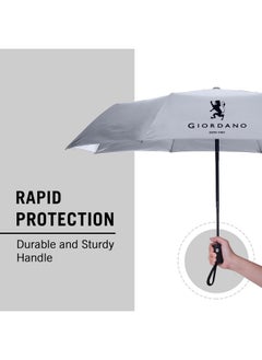 GIORDANO Giordano UV Protection Unisex Umbrella Use for Rain, Monsoon, Sunlight, Windproof Easy to Hold & Carry Umbrella for Men and Women | Travel Sleeve, Cover | Regular Size  - Image 5