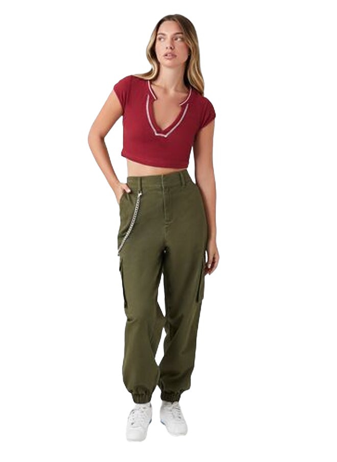 FOREVER 21 - Wallet Chain Cargo Joggers - Image 1