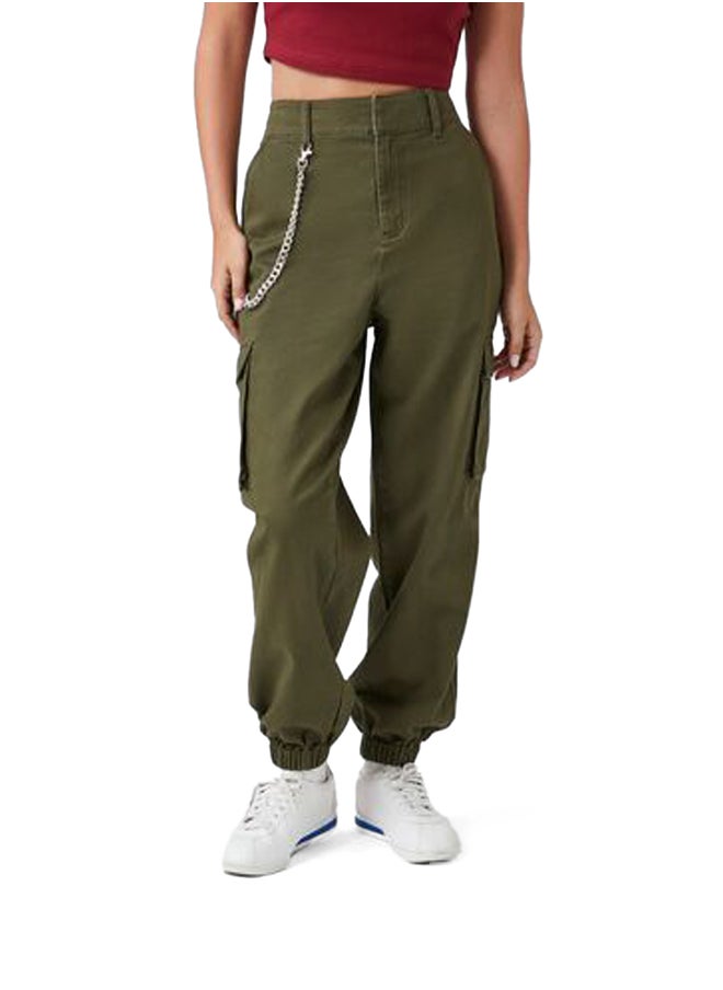 FOREVER 21 - Wallet Chain Cargo Joggers - Image 1