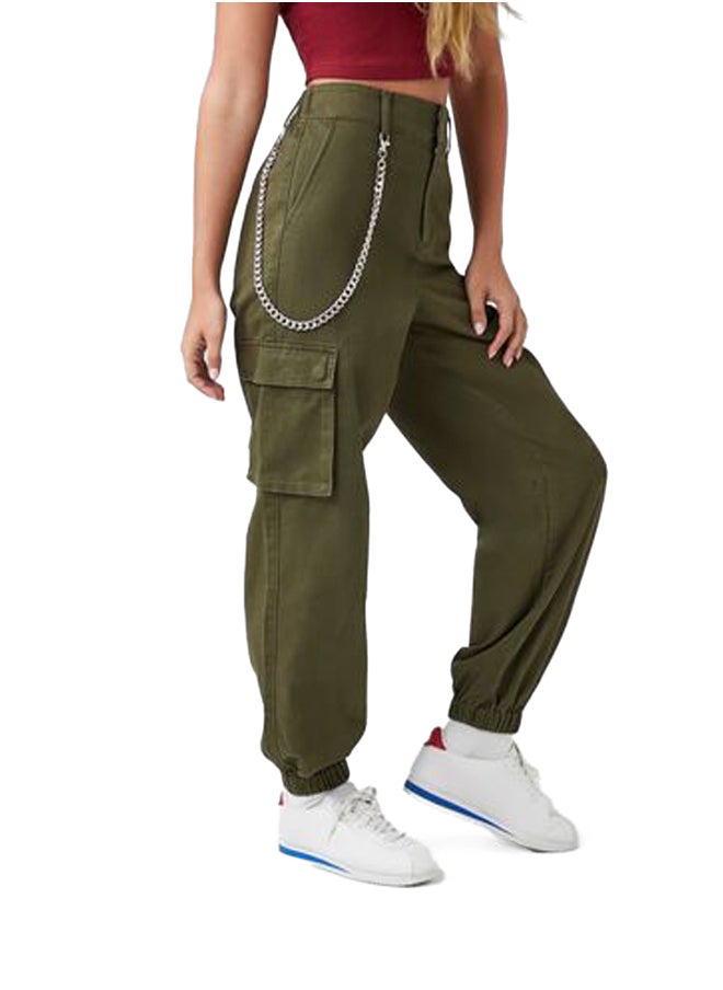 FOREVER 21 - Wallet Chain Cargo Joggers - Image 1