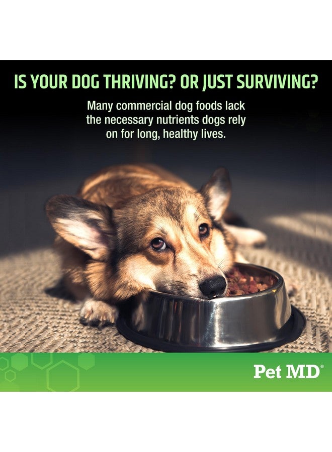 بيت إم دي فيتامينات متعددة ٥ في ١ للكلاب من بيت إم دي - ٣٠ فيتامينًا ومعادن ومغذيات أساسية للبشرة والفراء والورك والمفاصل والهضم والمناعة وفيتامينات الكلاب المسنة - الجلوكوزامين، أوميجا ٣، ٦، ٩، والبروبيوتيك - ١٢٠ قرصًا - Image 4