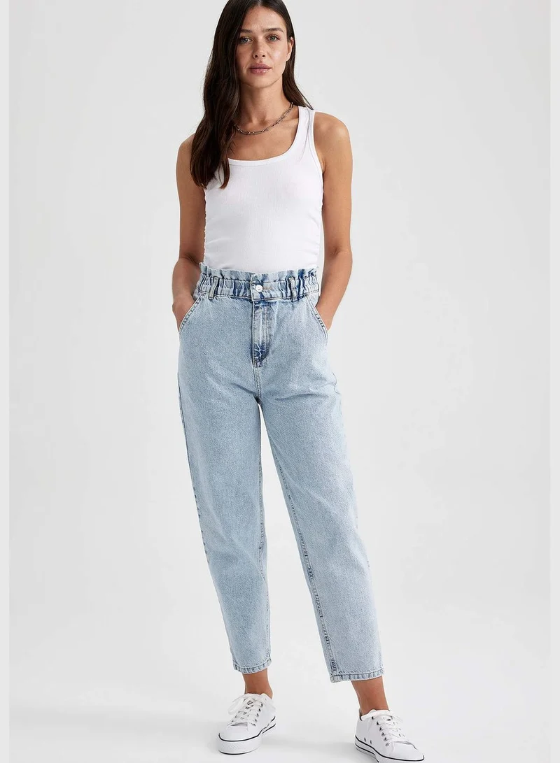DeFacto Woman Paperbag Denim Trousers