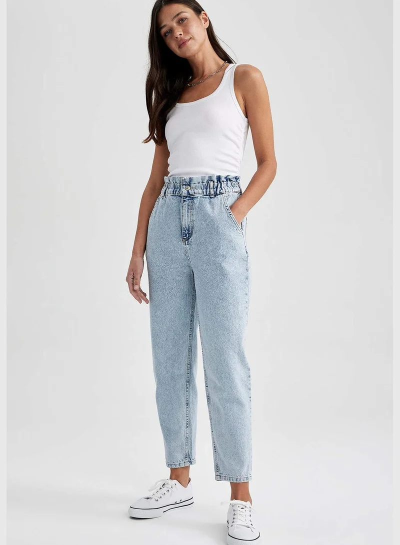 DeFacto Woman Paperbag Denim Trousers