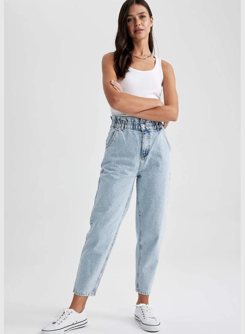 DeFacto Woman Paperbag Denim Trousers