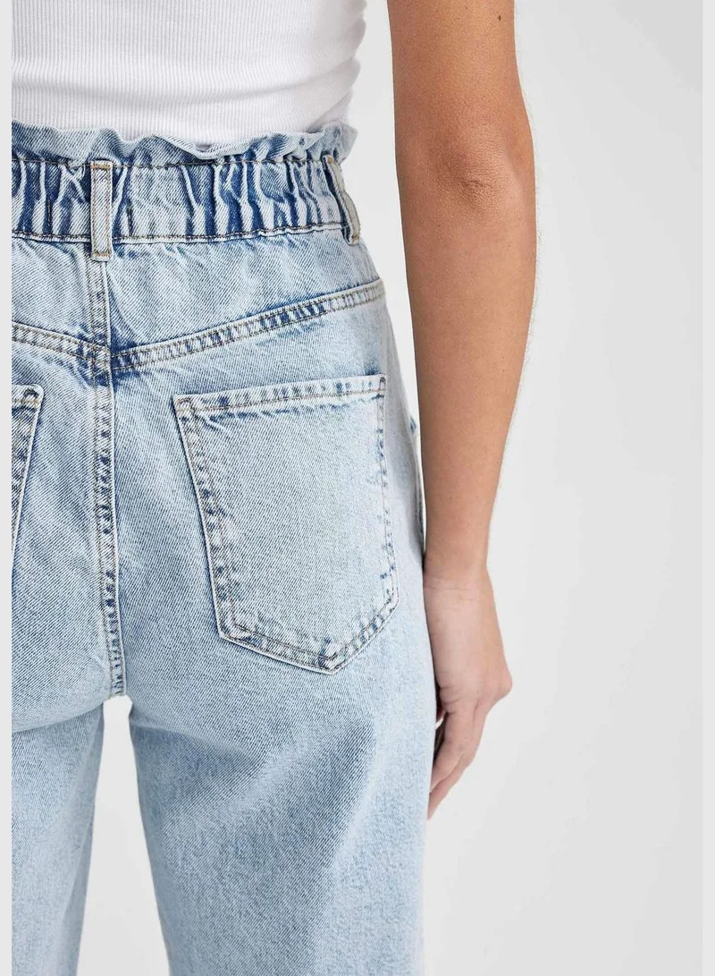 DeFacto Woman Paperbag Denim Trousers
