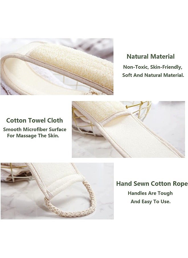 HY Natural Loofah Exfoliating Back Scrubber for Shower (Large), Loofah Sponge Pads, Deep Clean & Invigorate Your Skin, for Men and Women  - Image 4