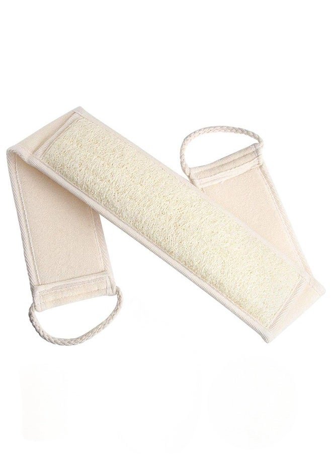 HY Natural Loofah Exfoliating Back Scrubber for Shower (Large), Loofah Sponge Pads, Deep Clean & Invigorate Your Skin, for Men and Women  - Image 1