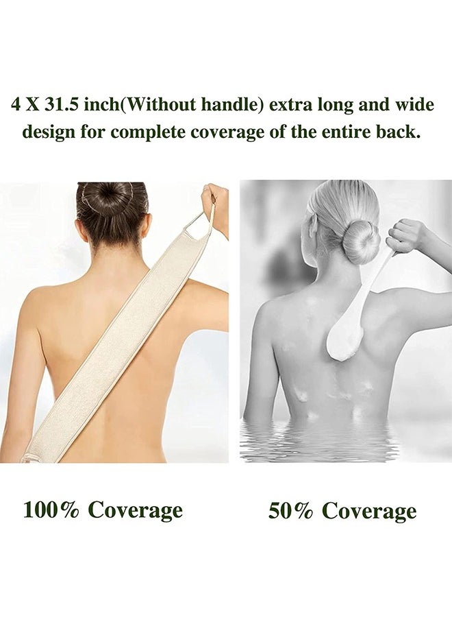 HY Natural Loofah Exfoliating Back Scrubber for Shower (Large), Loofah Sponge Pads, Deep Clean & Invigorate Your Skin, for Men and Women  - Image 3