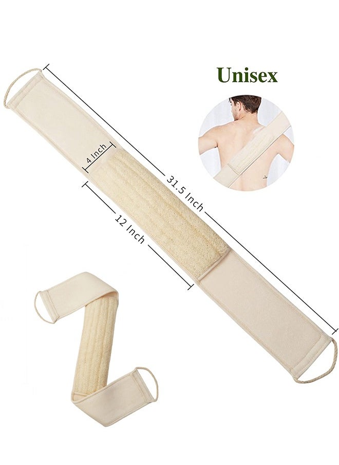HY Natural Loofah Exfoliating Back Scrubber for Shower (Large), Loofah Sponge Pads, Deep Clean & Invigorate Your Skin, for Men and Women  - Image 2