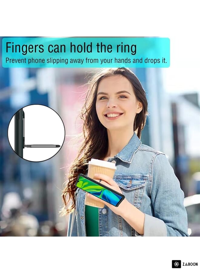 Protective Case Cover For Xiaomi Mi CC9 Pro / Note 10 Carbon Fiber Protective Case with 360 Degree Rotating Ring Holder  - Image 5
