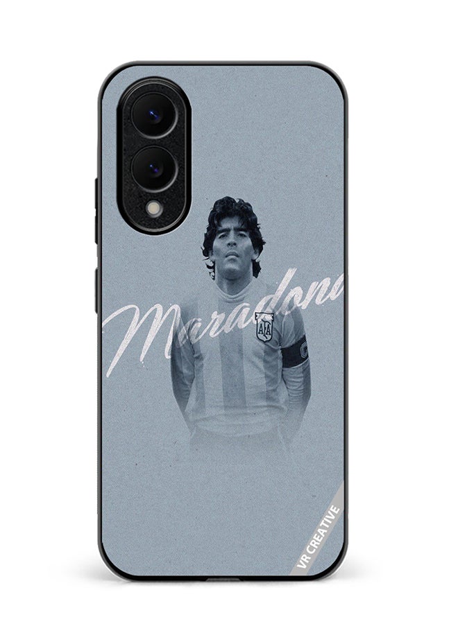 VR CREATIVE Protective Case Cover For Samsung Galaxy S25 Edge Maradona Design Multicolour