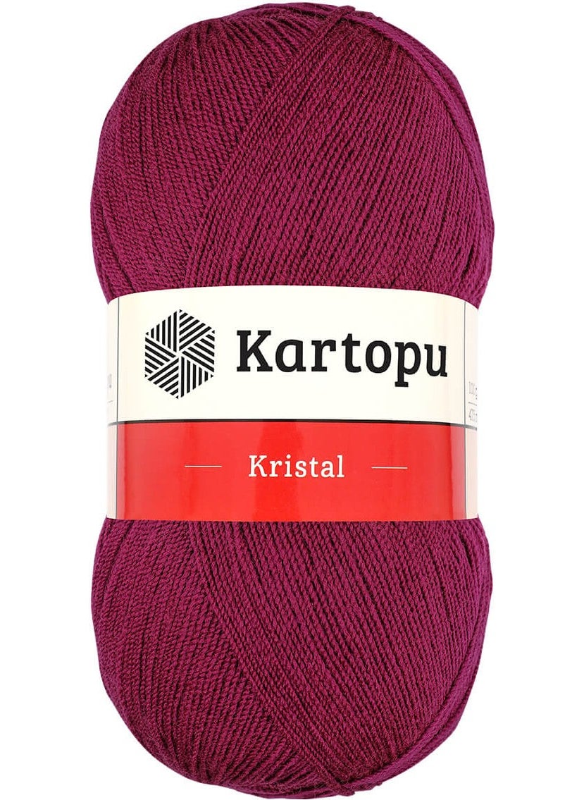 Kartopu Kristal K1794 5 Pieces Fiber Yarn Hand Knitting Yarn Pink 
