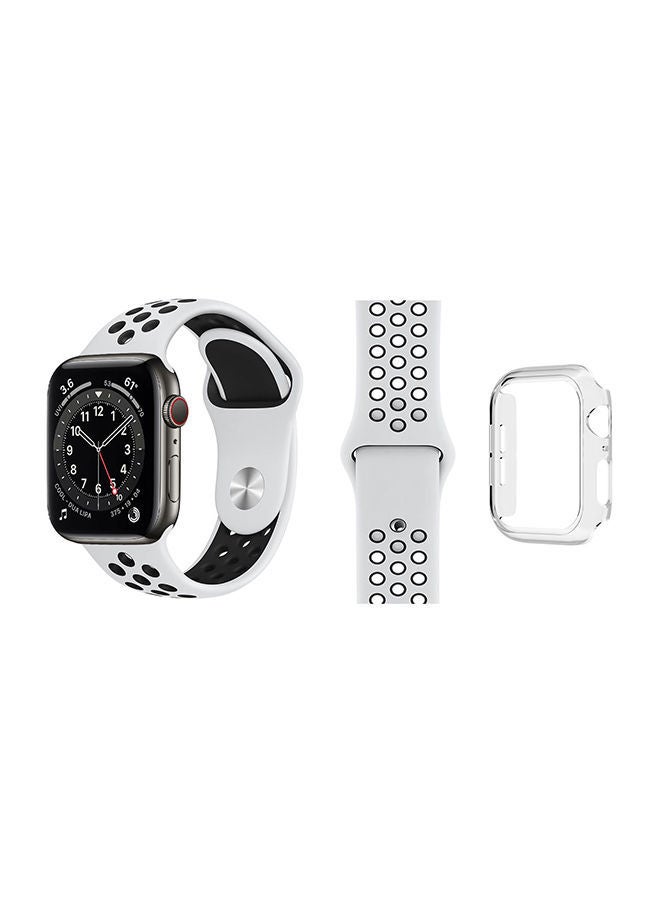 NIBEMINENT Bumper Replacement Band For Apple Watch Series 6/SE/5/4 Clear