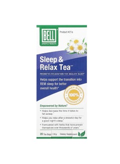 Bell Lifestyle Bell Lifestyle, Sleep & Relax Tea, 20 Tea Bags, 30 g  - Image 1