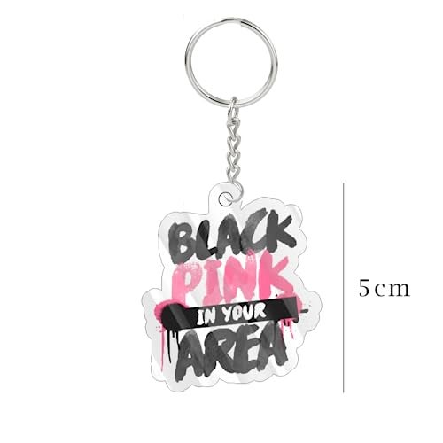 Careflection Acrylic Kpop Blackpink Cute Blackpink In Your Area Keychain Gift For Blink, Key Chains Key Ring - Image 2