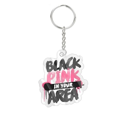 Careflection Acrylic Kpop Blackpink Cute Blackpink In Your Area Keychain Gift For Blink, Key Chains Key Ring - Image 1