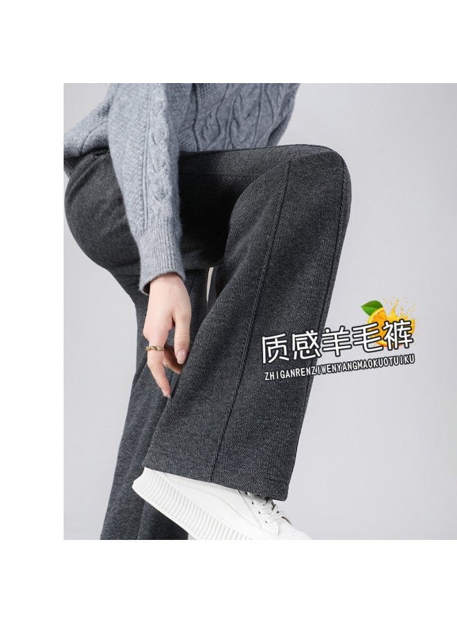Hstyle high-waisted Wide-leg Pants Women's 2025 Spring/autumn Collection Slimming Premium Straight-cut Casual Trousers - Image 2