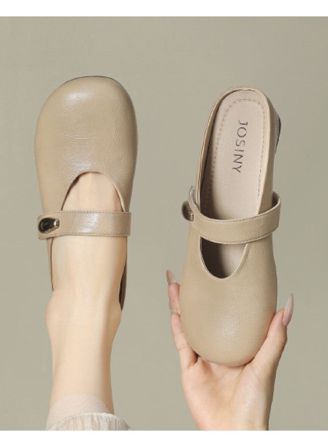 Josiny Women's Platform Slip-on Mules With Hidden Height Increase, 2025 Autumn New Versatile Soft-sole Loafer Yq - Image 1