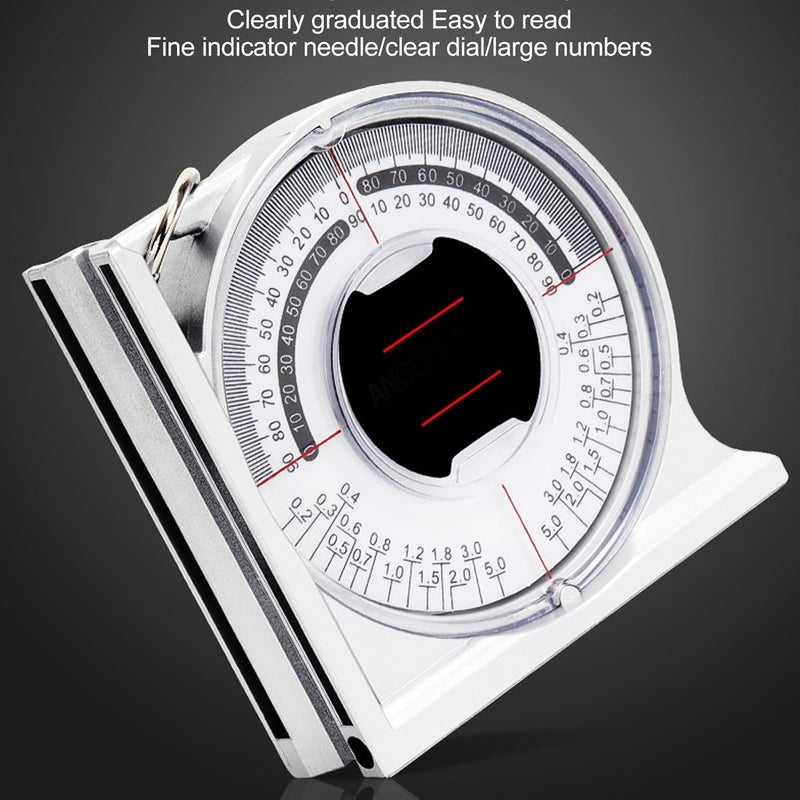Tyenaza Mini Inclinometer, Angle Measurement Gauge High Accuracy Portable Versatile Lightweight Inclinometer for Civil Engineering - Image 4