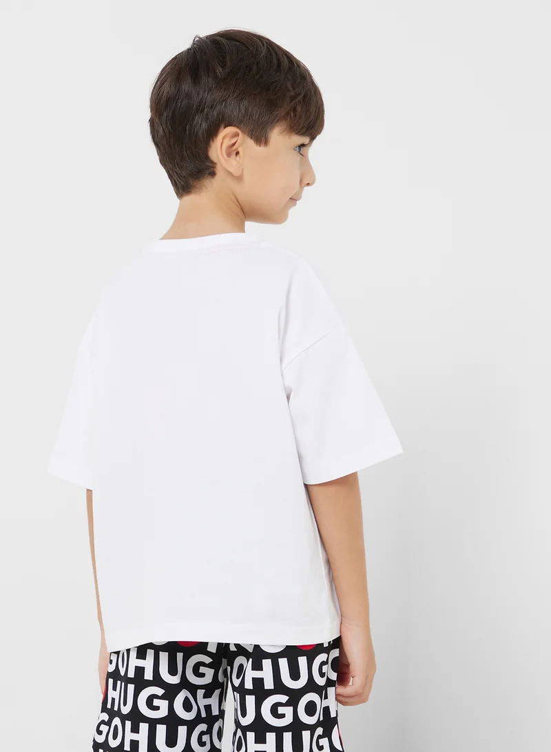 هوجو Kids Logo T-Shirt
