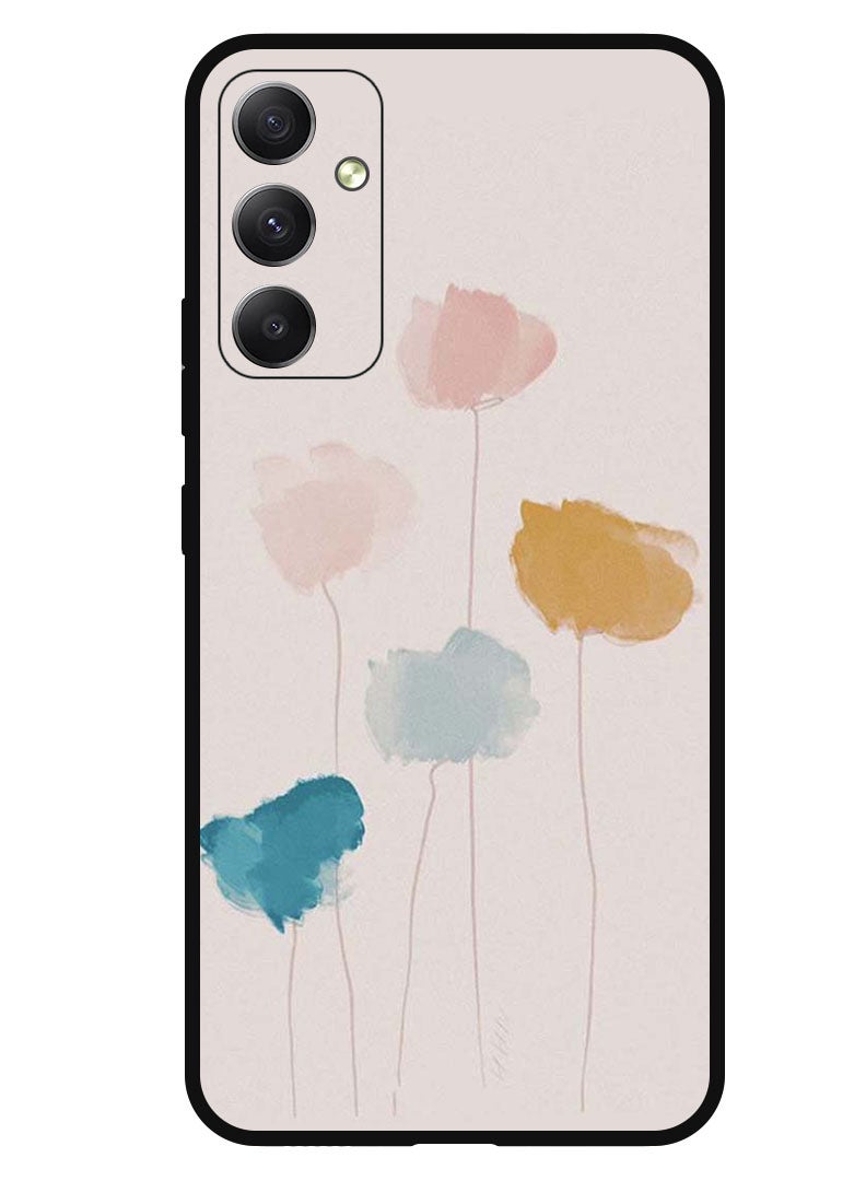 Theodor Protective Case Anti Scratch Shock Proof Bumper Cover For Samsung Galaxy M14 Flower Paint - Image 1