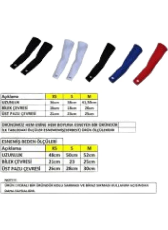 Emre Spor Basketball Volleyball Arm Sleeves 1 Pair Black Tactel Fulla Lycra Professional