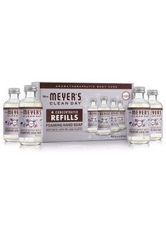 مسز مايرز كلين داي صابون اليدين الرغوي المركز من MRS. MEYER'S CLEAN DAY، عبوات إعادة تعبئة، 4 عبوات إعادة تعبئة مركزة (2 أونصة سائلة لكل عبوة)، برائحة اللافندر، تكفي لتحضير 40 أونصة سائلة من الصابون الرغوي.  - Image 1