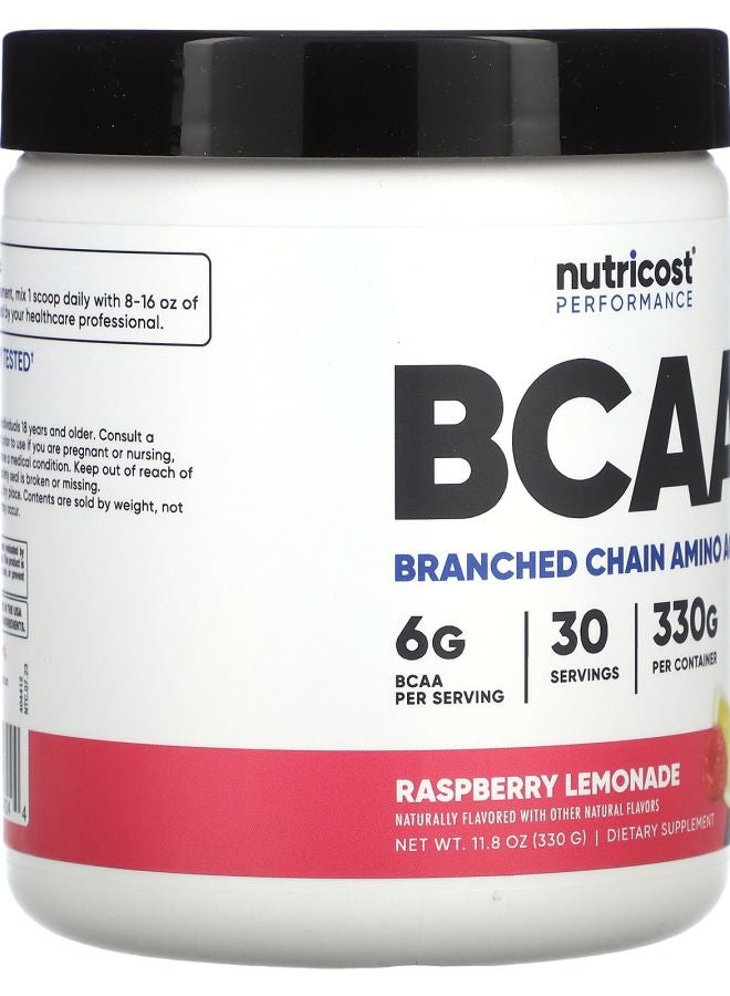 Nutricost Performance BCAA Raspberry Lemonade 11.8 oz (330 g) - Image 2