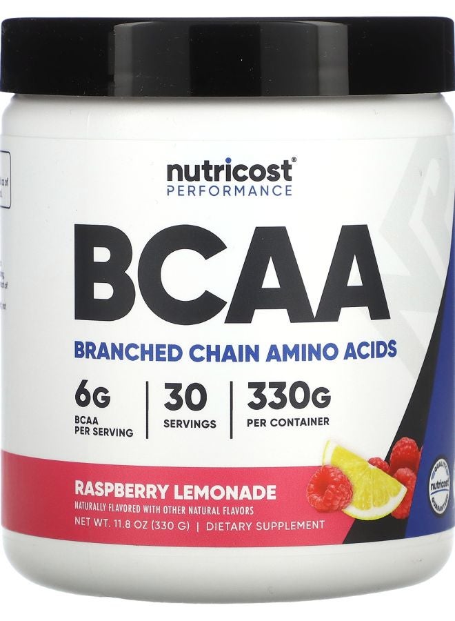 Nutricost Performance BCAA Raspberry Lemonade 11.8 oz (330 g) - Image 1