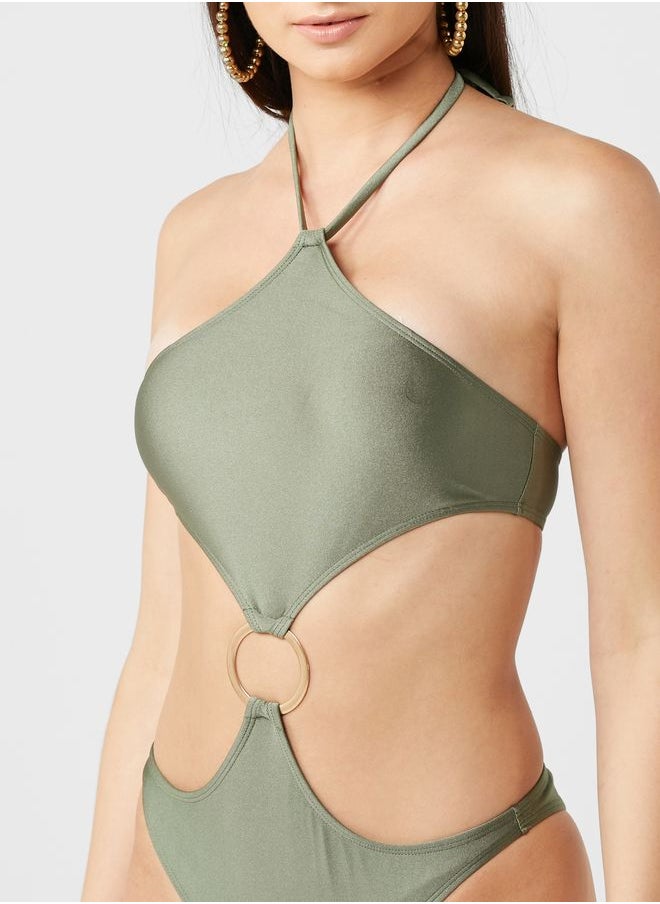 Miss Pap Halter Neck High Leg Swimsuit  - Image 3