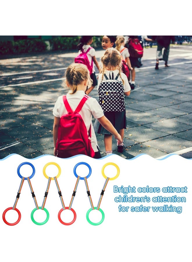 Reginary 16 Pcs Toddlers Walking Ropes Preschool Walking Rope for Kids Colorful Line Safety Loops Detachable Transition Rope for Children's School Kindergarten Outdoor Supplies Wrist Leashes - Image 5