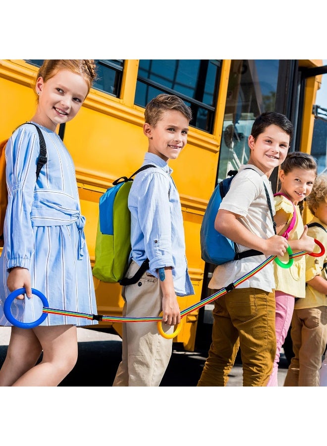 Reginary 16 Pcs Toddlers Walking Ropes Preschool Walking Rope for Kids Colorful Line Safety Loops Detachable Transition Rope for Children's School Kindergarten Outdoor Supplies Wrist Leashes - Image 4