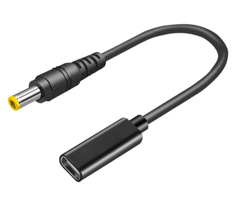 vienon Type C USB-C Female Input to DC 5.5x2.5mm Power PD Charge Cable fit for Laptop 18-20V - Image 1