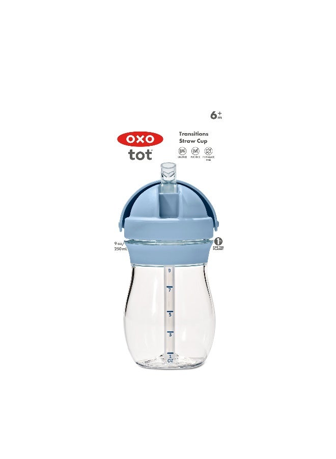 OXO Tot Transitions 9 oz Straw Cup Dusk - Image 5