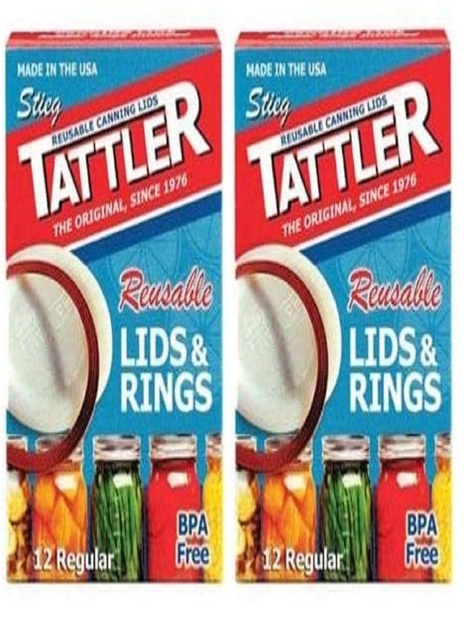 Tattler Canning Lids 4 Oz Regular Mouth Boxed 2 Pack