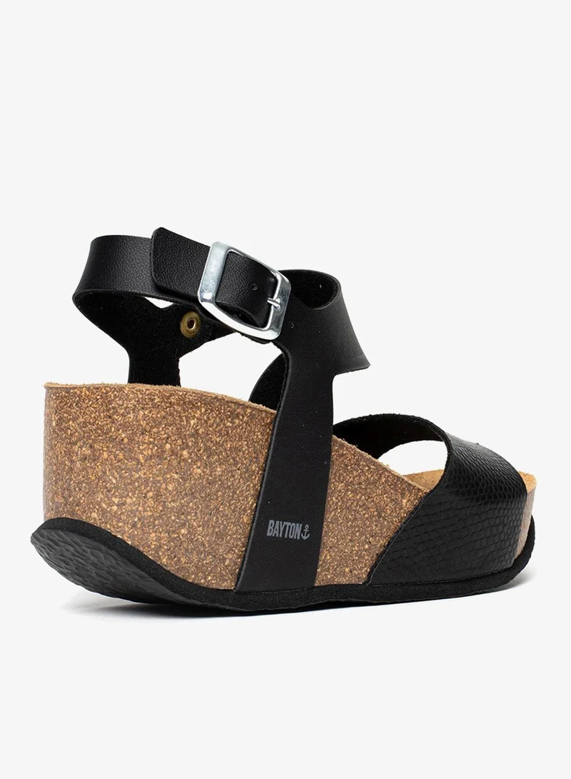 BAYTON Ibiza Strappy Mid Heel Wedges