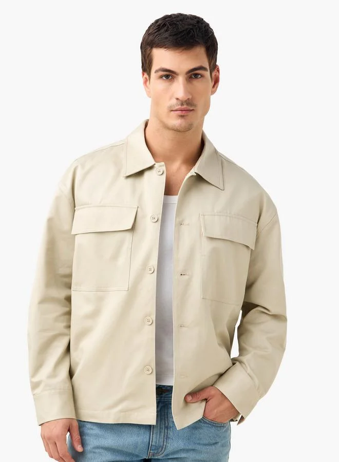 Emperor Shacket with Pockets and Button Closure