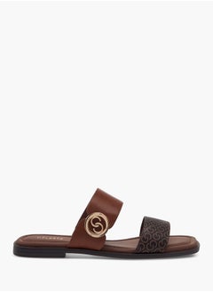 Celeste Women Monogram Print Slip-On Sandals  - Image 3