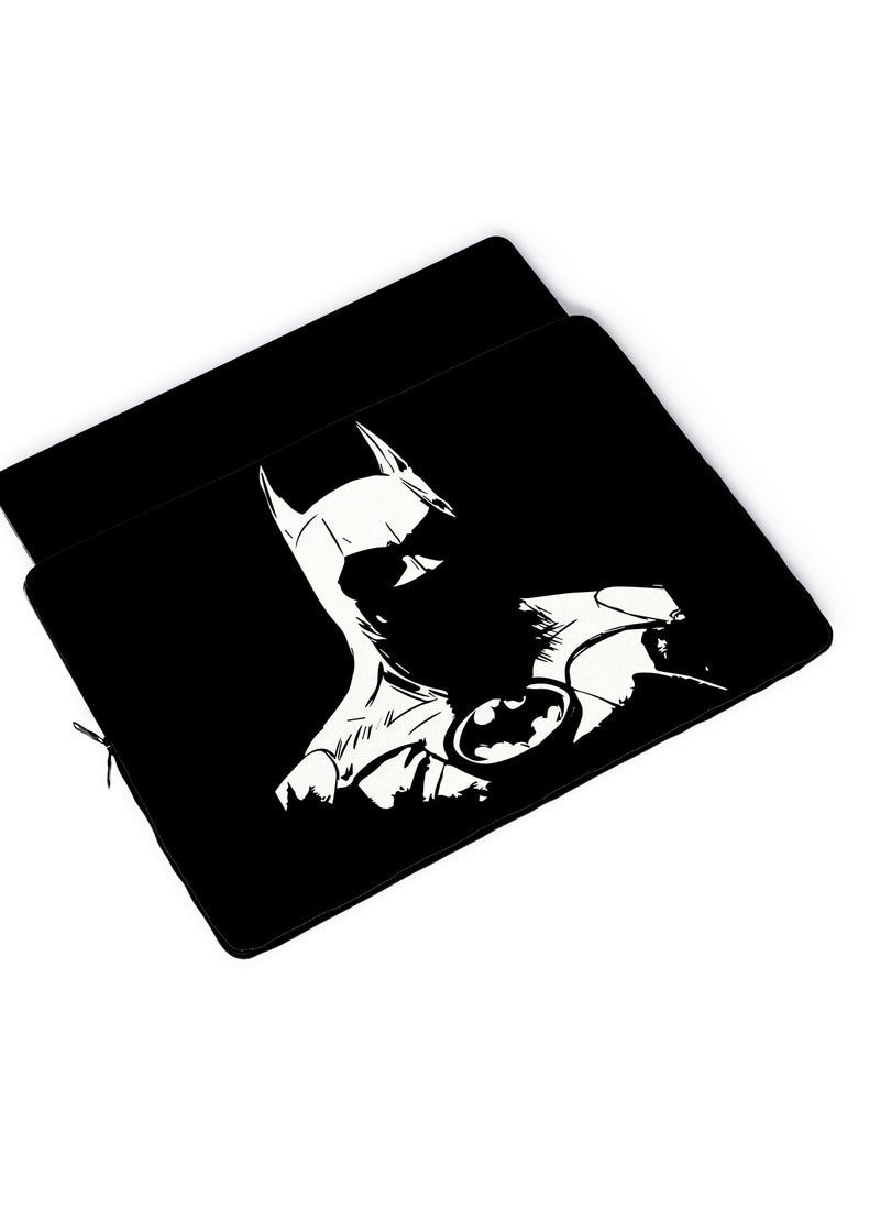 LOUD UNIVERSE Laptop Sleeve 13 inch Batman Dark Knight Retro Comic Minimal White Tablet Sleeve - Image 4