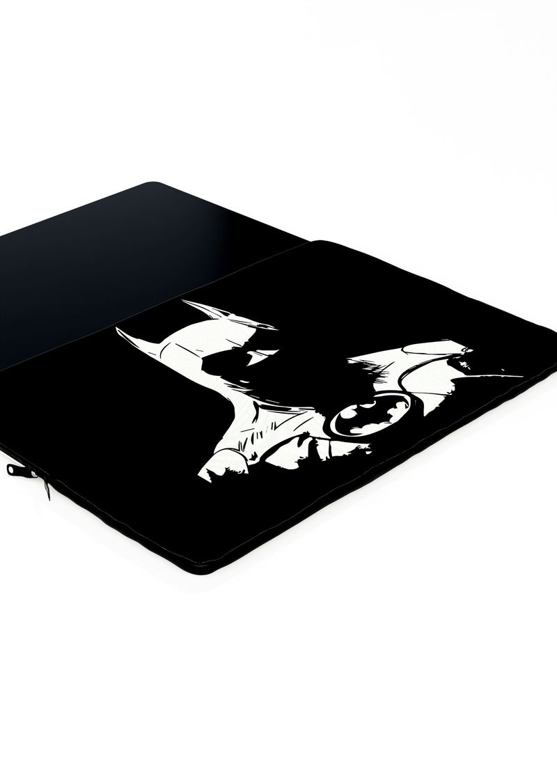 LOUD UNIVERSE Laptop Sleeve 13 inch Batman Dark Knight Retro Comic Minimal White Tablet Sleeve - Image 3