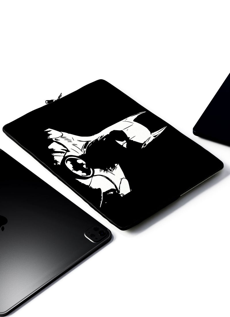 LOUD UNIVERSE Laptop Sleeve 13 inch Batman Dark Knight Retro Comic Minimal White Tablet Sleeve - Image 2