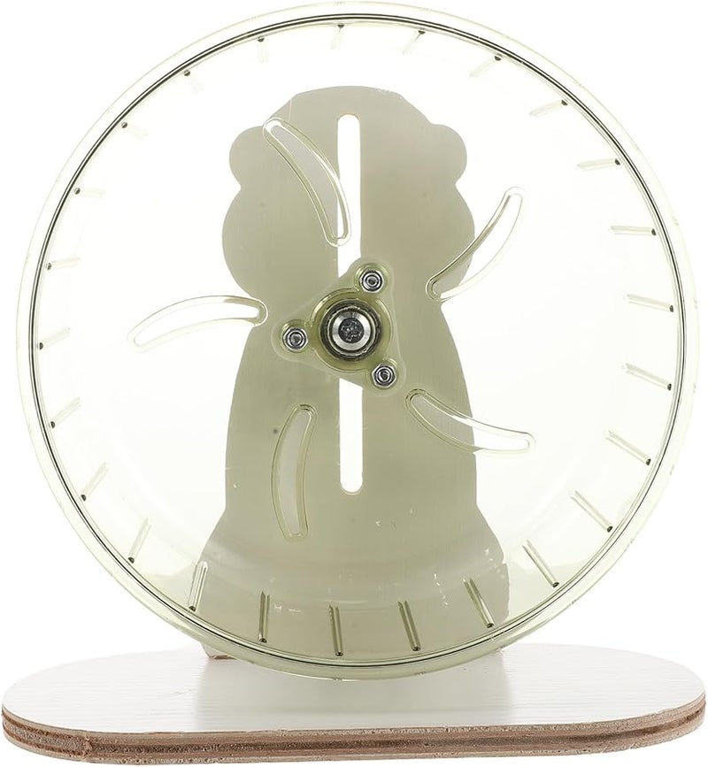 Silent Hamster Exercise Wheel 22cm Plastic Quiet Spinner With Stand For Small Pets - Image 2